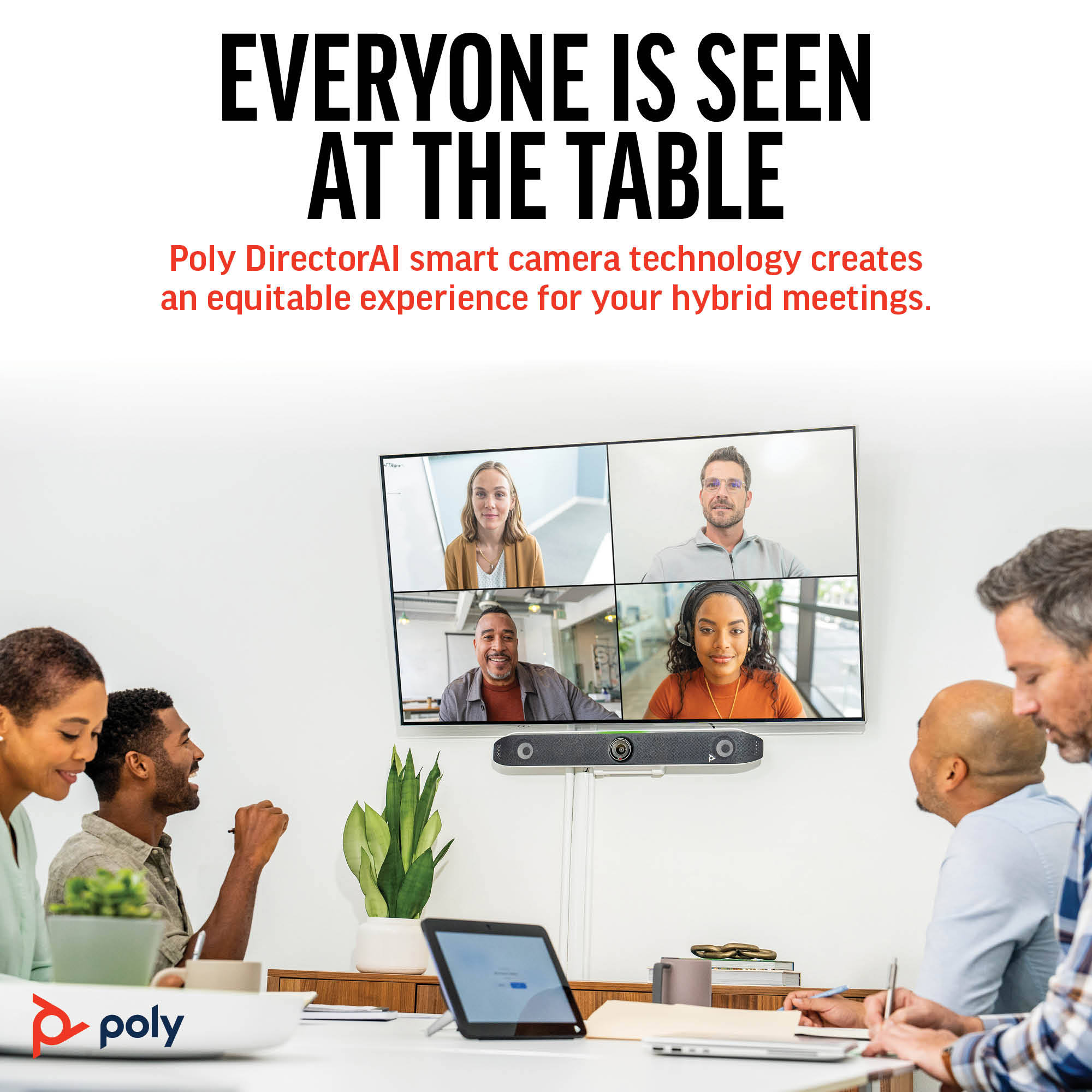 HP Poly Studio X52 All-In-One Video Bar with TC10 Controller Kit – image 7