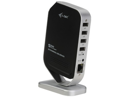 i-tec LAN2USB4 interface hub Black, Silver – image 2