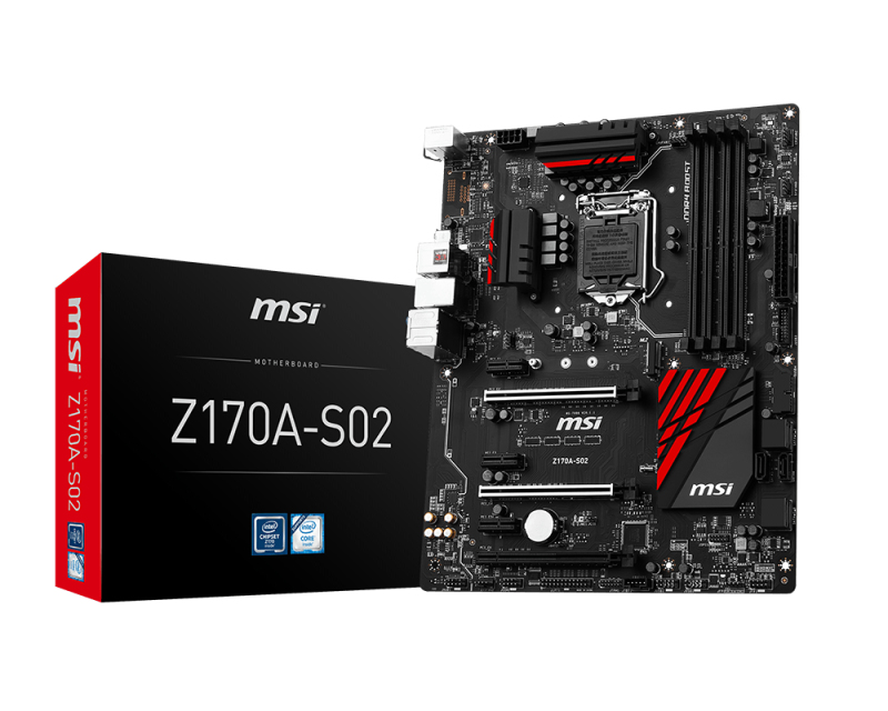 MSI Z170A-S02 motherboard Intel® Z170 LGA 1151 (Socket H4) ATX – image 1