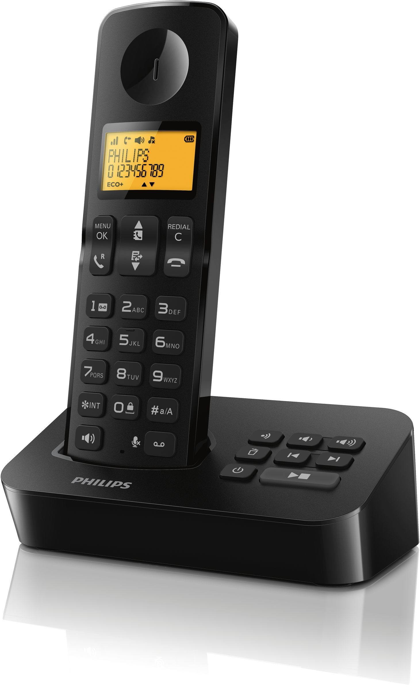 Philips D2151B/22 telephone DECT telephone Caller ID Black