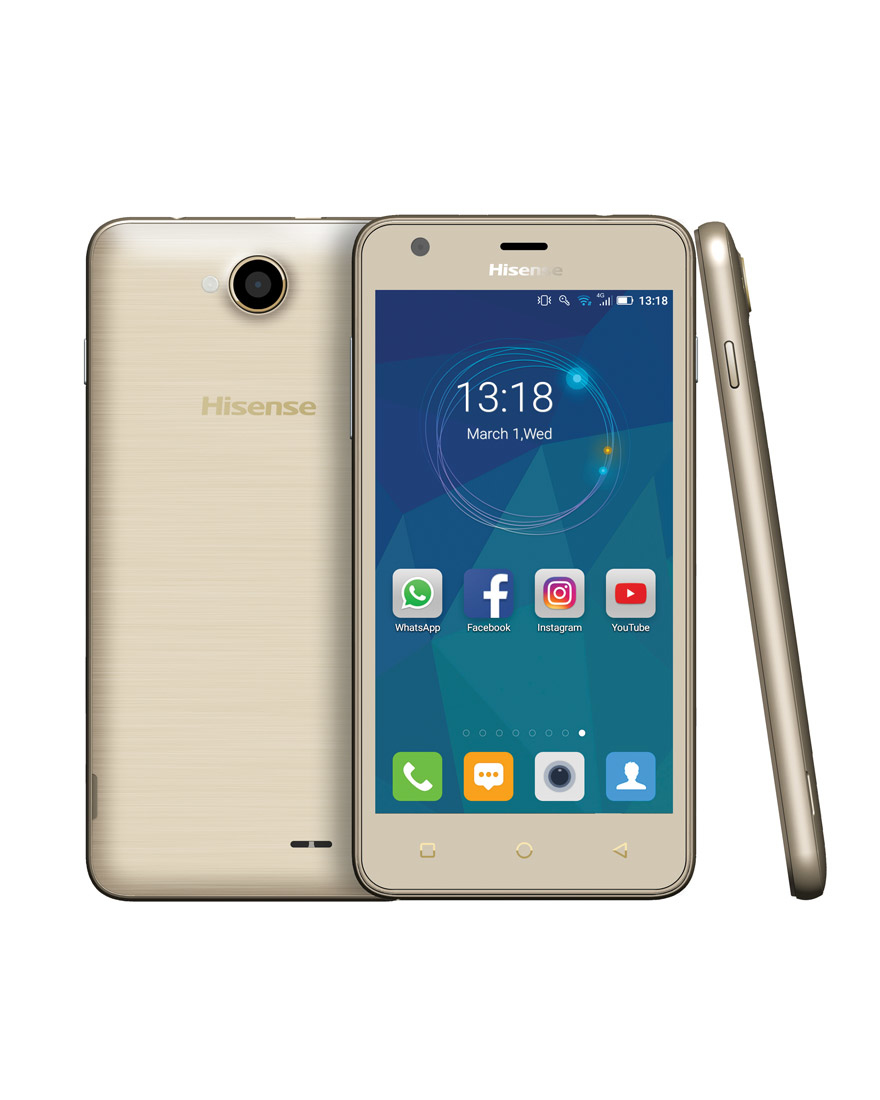 Hisense U962 12.7 cm (5") Dual SIM Android 6.0 3G Micro-USB 1 GB 8 GB 2000 mAh Gold – image 4