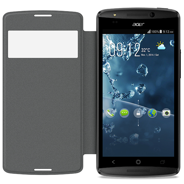 Acer Liquid E700 Flip Cover Black – image 3