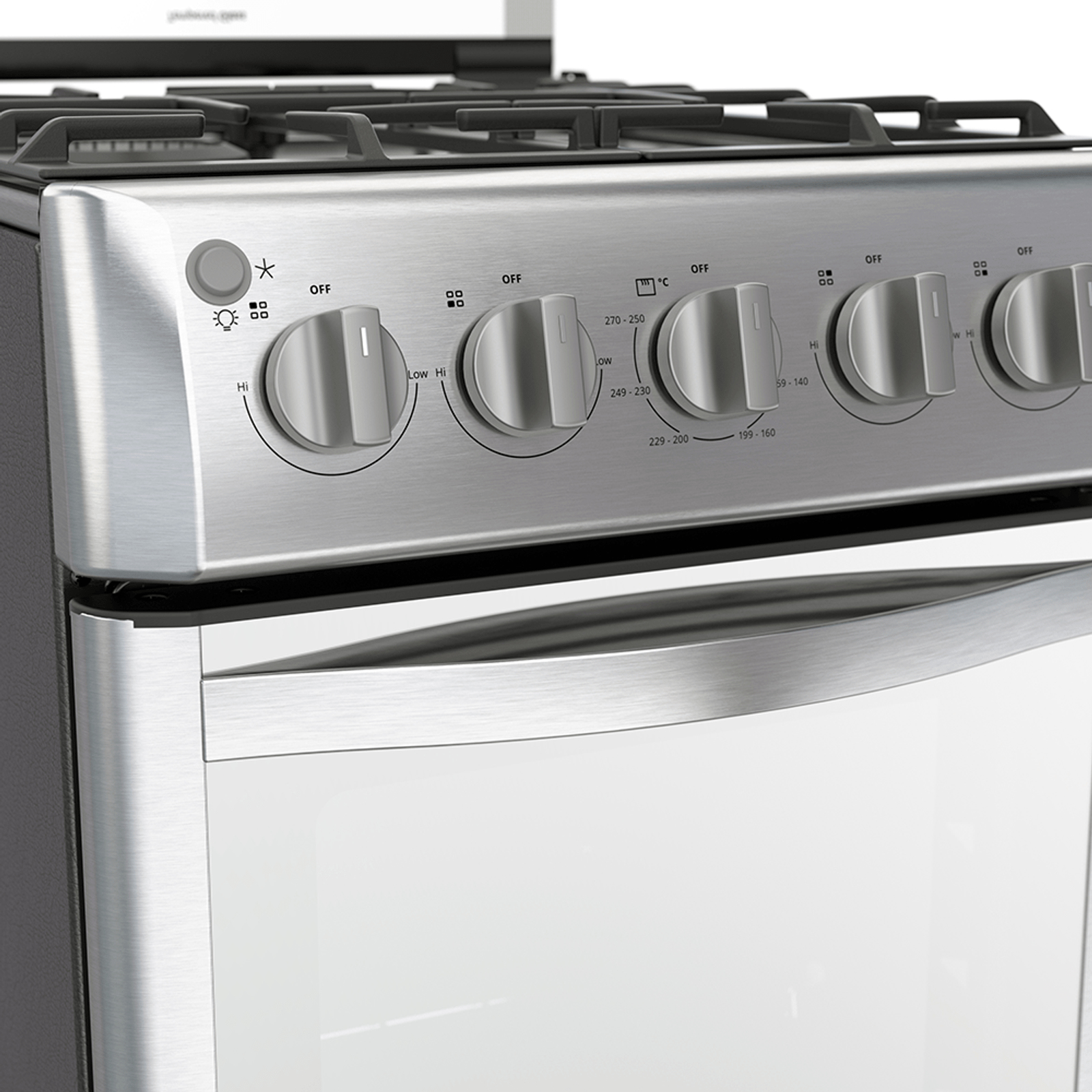 Whirlpool WWR7000S stove Freestanding Natural gas Silver – image 5