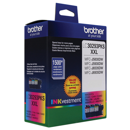 Brother LC30293PK ink cartridge 1 pc(s) Original Extra (Super) High Yield Cyan, Magenta, Yellow – image 3