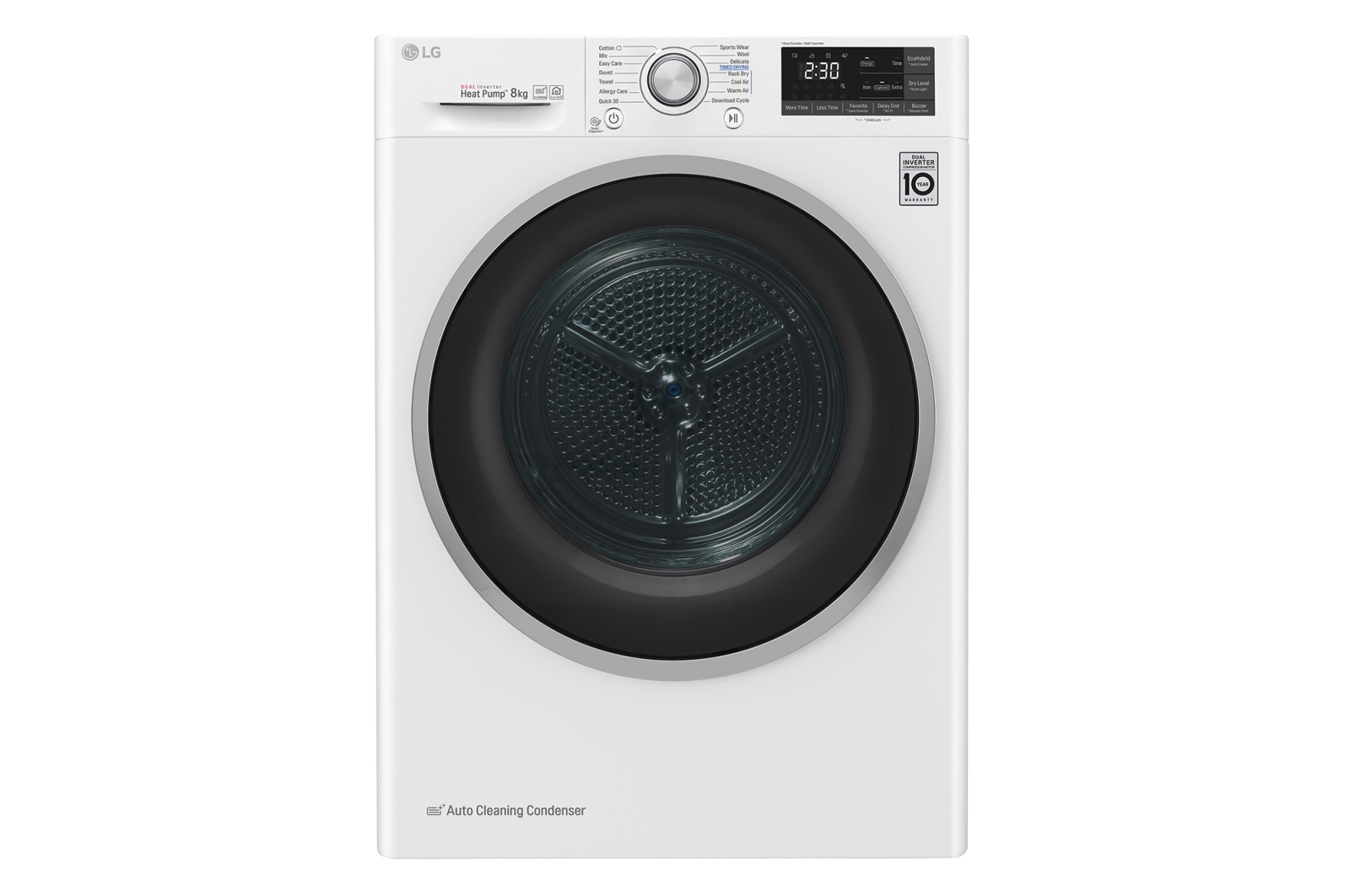 LG RC80U2AV3W tumble dryer Freestanding Front-load