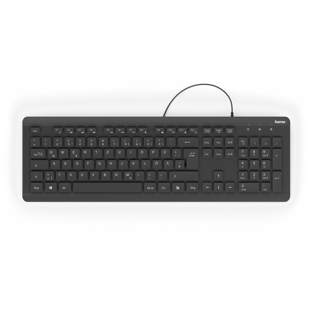 Hama KC-600 keyboard Office USB QWERTZ German Black – image 6