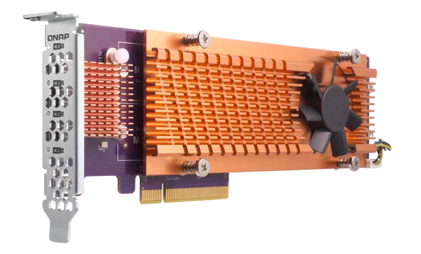QNAP QM2-4P-384A interface cards/adapter Internal PCIe