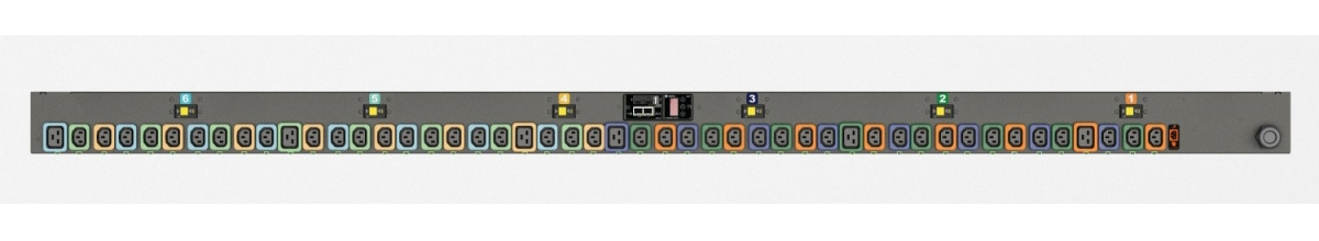 Vertiv Geist MNR3EHW1-48MI13-3TL56A0A10-S-A power distribution unit (PDU) 36 AC outlet(s) 0U Black