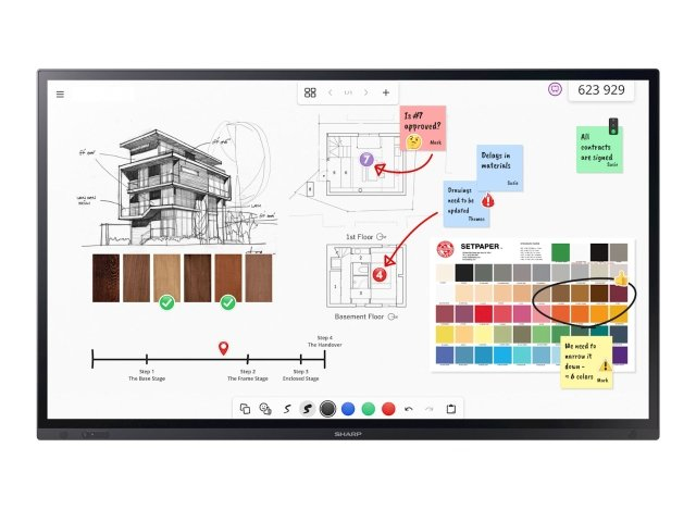 PN-LA752 75IN IWB UHD 500 CD/M2 INGLASS TOUCH 20 TP SDM SL
