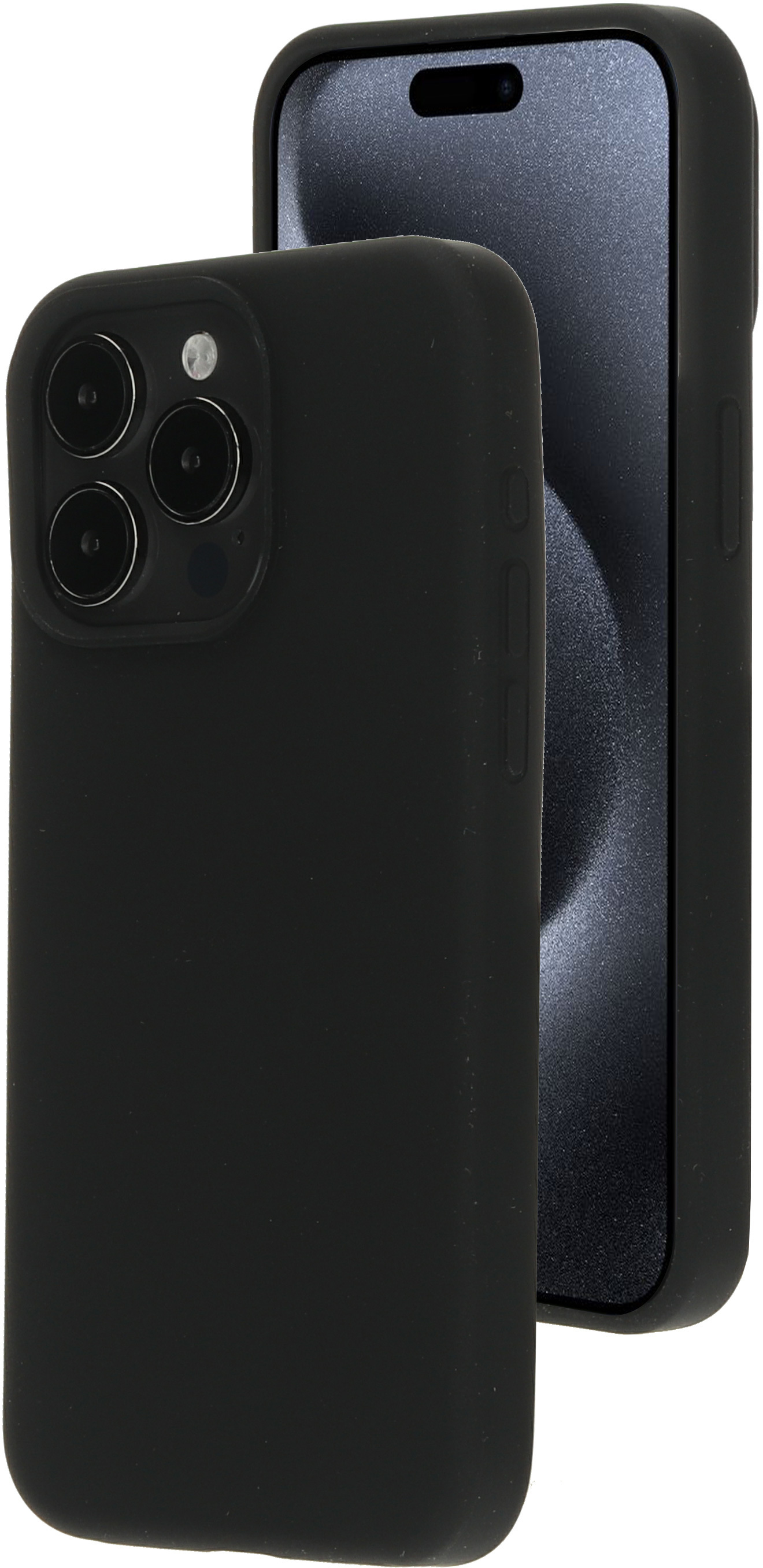 Mobiparts Silicone Cover Apple iPhone 15 Pro Max Black (Magsafe Compatible)