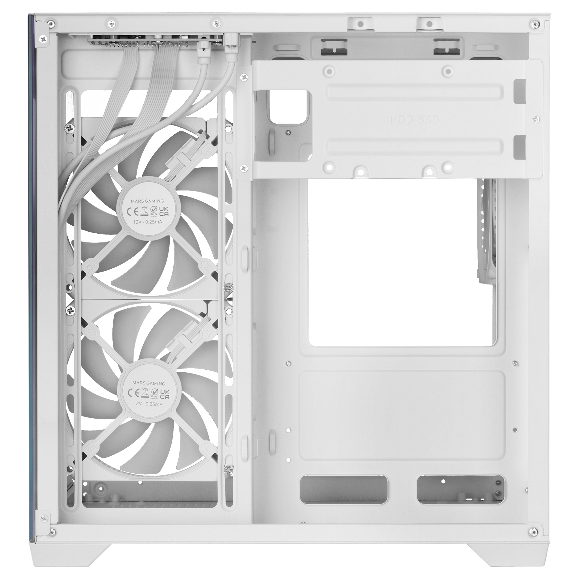 Mars Gaming MCVIEW3W computer case Mini Tower White – image 9