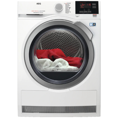 AEG T8DBG942R сушилка для белья Отдельно стоящий Фронтальная загрузка 9 kg Белый