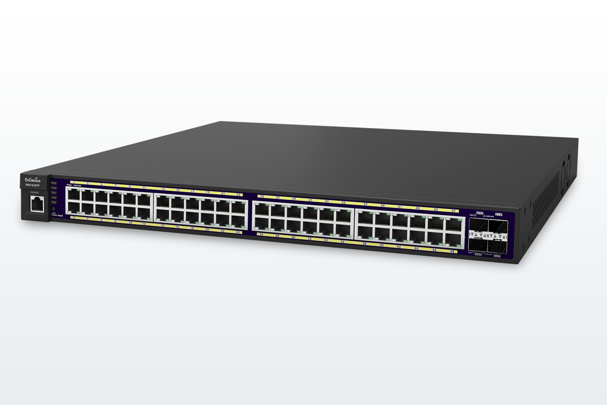 EnGenius EGS7252FP network switch Managed L2 Gigabit Ethernet (10/100/1000) Power over Ethernet (PoE) Black – image 2
