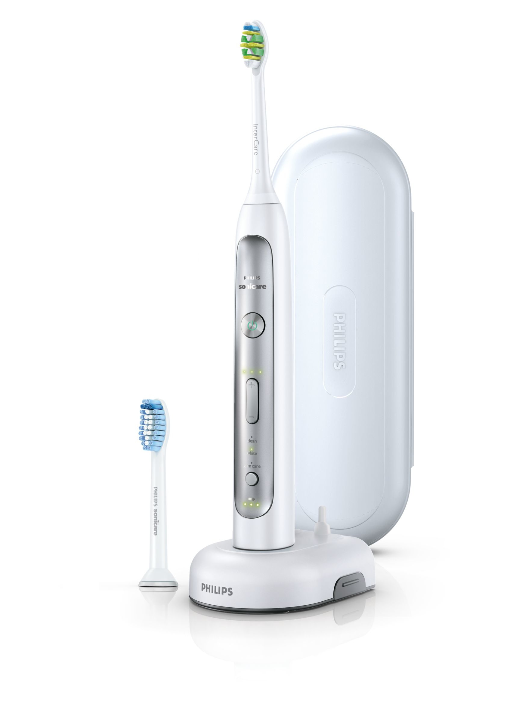 Philips Sonicare FlexCare Platinum HX9182/08 electric toothbrush Adult Sonic toothbrush Metallic, White