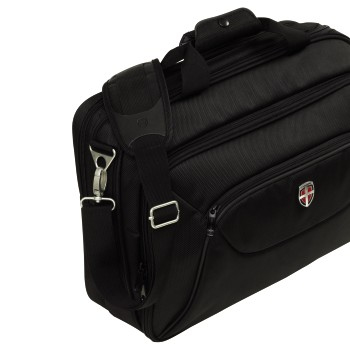 Hama Deluxe 39.6 cm (15.6") Messenger case Black – image 2
