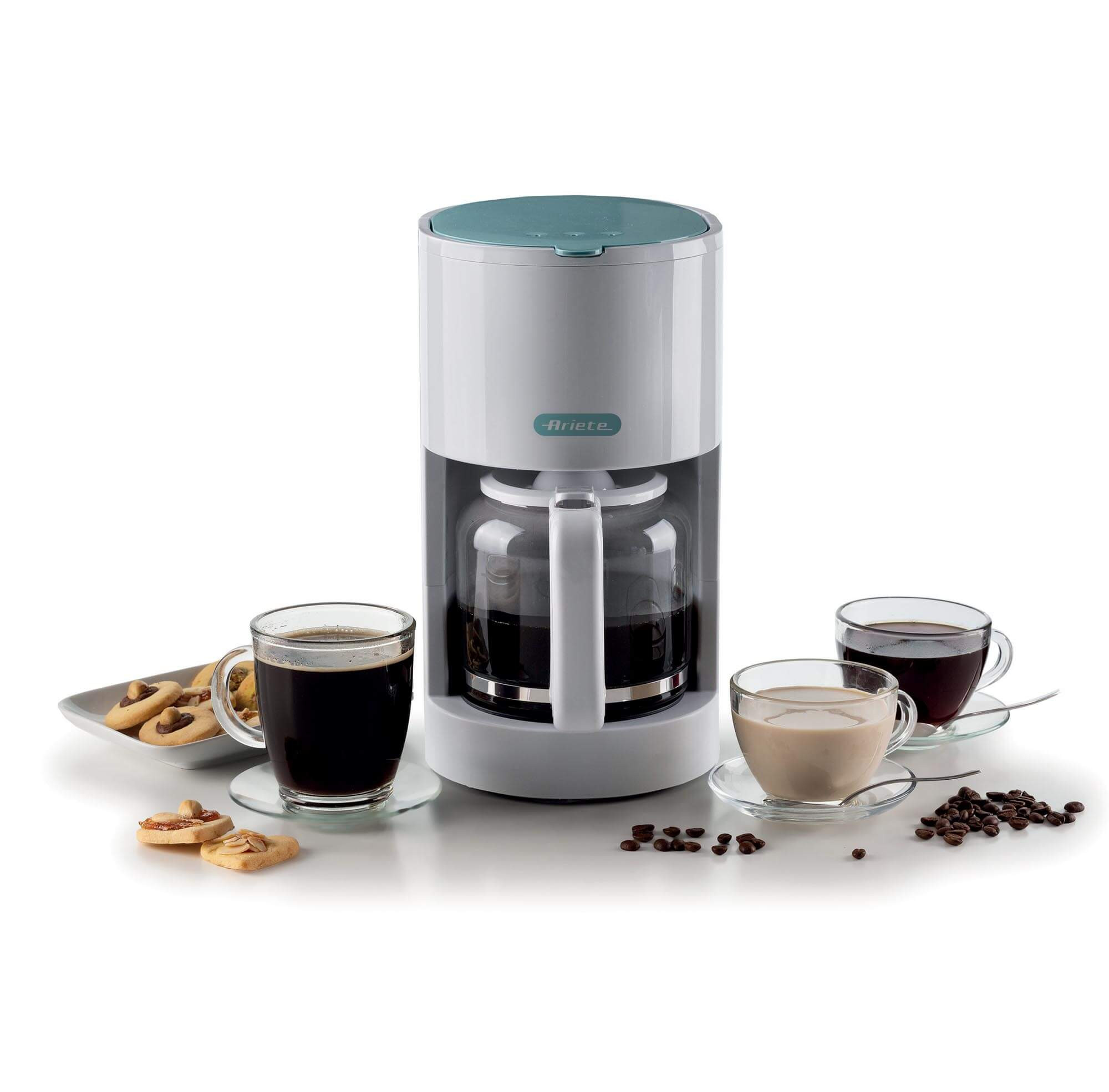 Ariete 1394 Drip Coffee Machine, American coffee machine, Capacity 12 cups, Water level window, Power light indicator, Washable filter and portafilter, Anti-dri – image 2