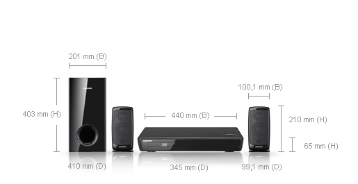 Samsung HT-BD1220R home cinema system 2.1 channels – image 5