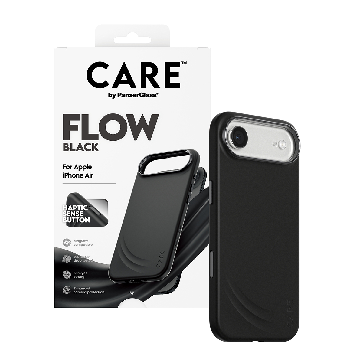 PanzerGlass CARE™ by PanzerGlass® Flow Case Black w. Haptic Button & MagSafe iPhone Air – image 6