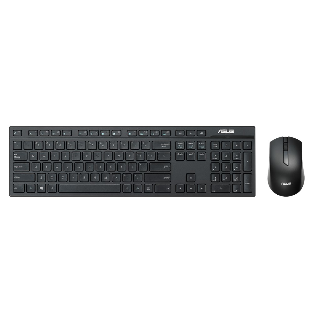 ASUS W2500 keyboard Mouse included Universal RF Wireless QWERTY UK English Black