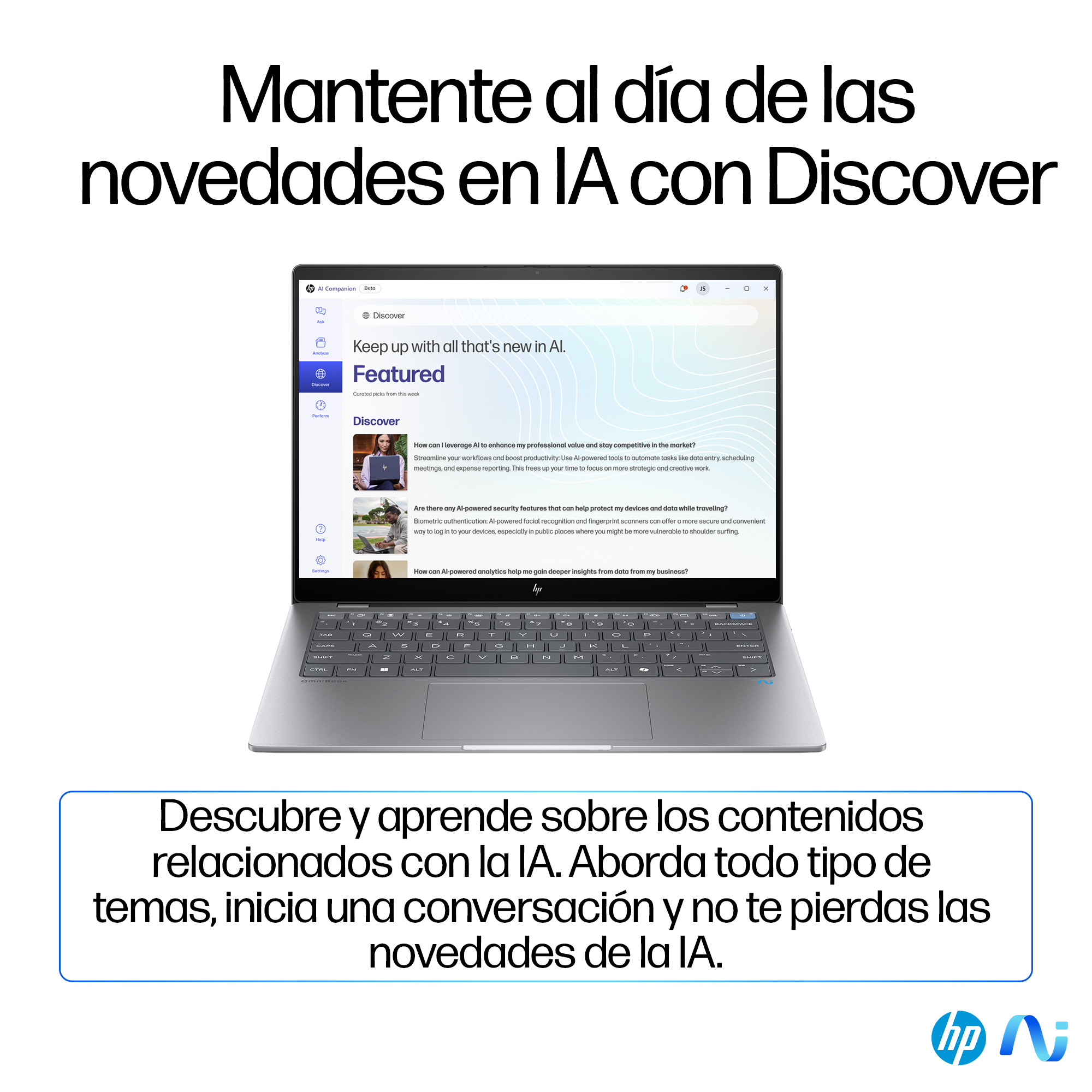 Portátil - HP OmniBook X 14- fe0009ns Copilot+ PC, 14" 2K, Snapdragon® Elite X1E-78-100 45 TOPS, 32GB RAM, 1TB SSD, Adreno Graphics, W 11 H - imagen 14
