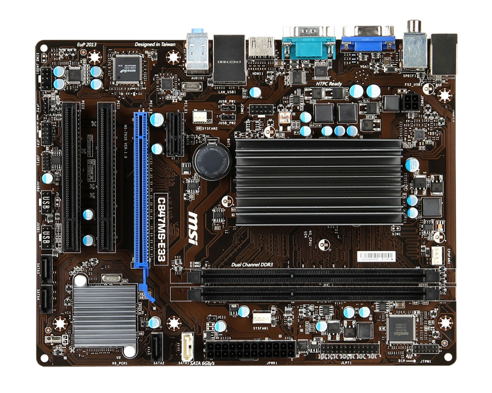 MSI C847MS-E33 motherboard Intel® NM70 Express BGA 1023 micro ATX
