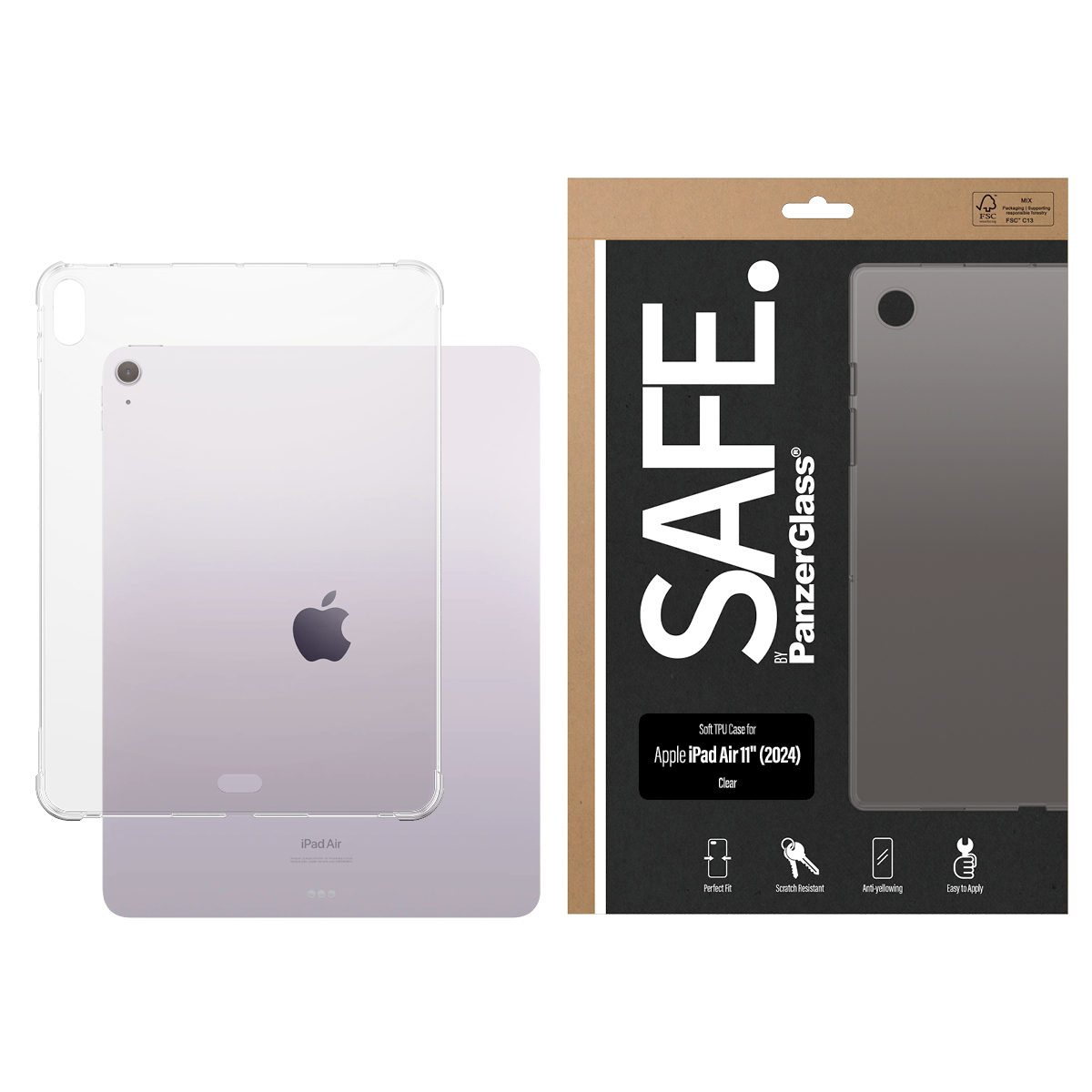PanzerGlass SAFE. by PanzerGlass® TPU Case Transparent iPad Air 11" (2024) – image 2