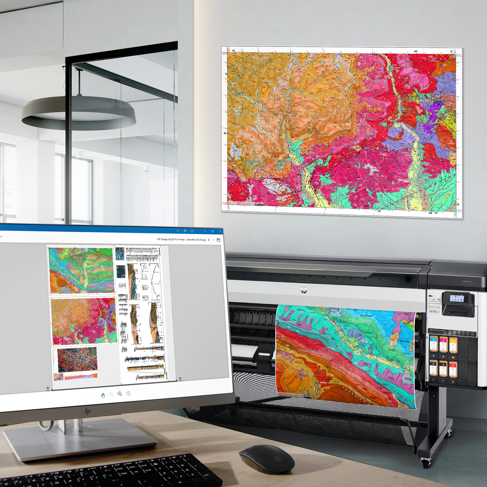 HP Designjet Z6 Pro 64-in Printer. Print technology: Thermal inkjet, Maximum resolution: 2400 x 1200 DPI, Page description