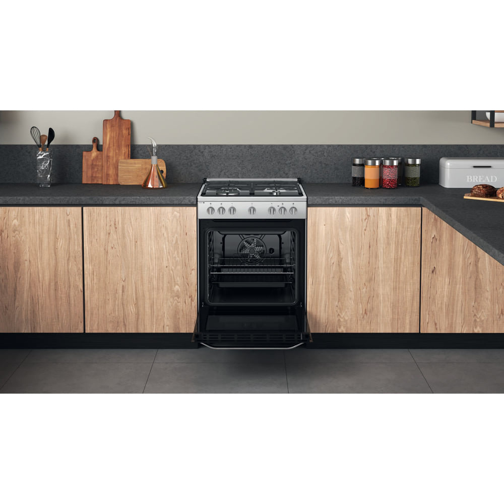 Hotpoint HS68G8PHX/E Freestanding cooker Electric Gas Stainless steel – image 7