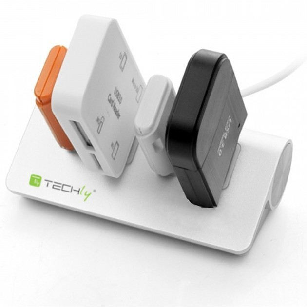 Techly USB 3.0 Super Speed Hub 4 Port A Female Aluminum IUSB3-TLY430 – image 3