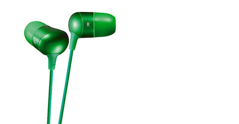 JVC HA-FX35G headphones/headset Wired In-ear Green – image 1