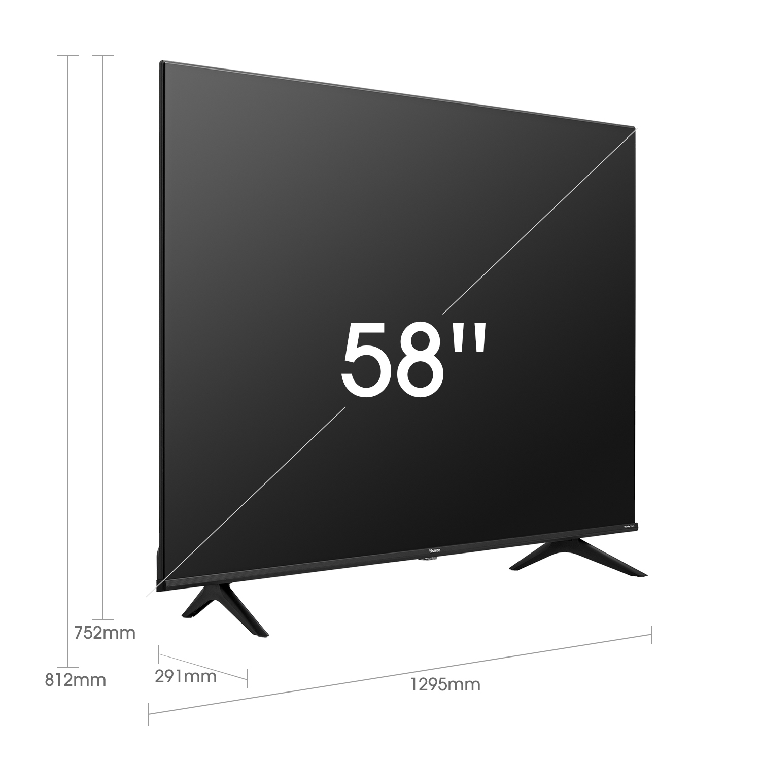Hisense 58A6CG TV 146.1 cm (57.5") 4K Ultra HD Smart TV Wi-Fi Black 300 cd/m² – image 3