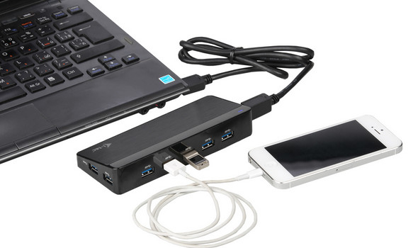 i-tec U3HUB741 interface hub 5000 Mbit/s Black – image 7