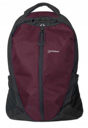 Manhattan Airpack 15.6" Backpack, Colour Plum/Black – image 3