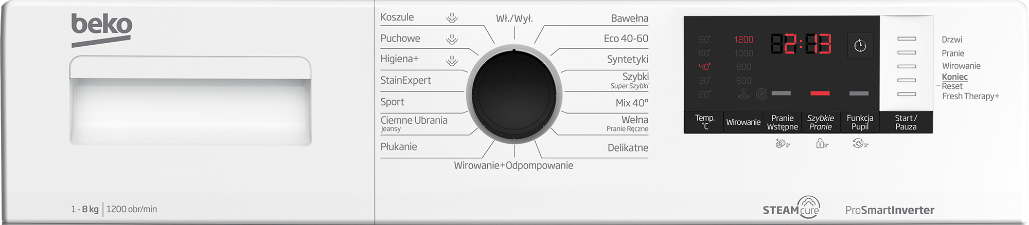 Beko WUV8612WPBSE washing machine Front-load – image 5