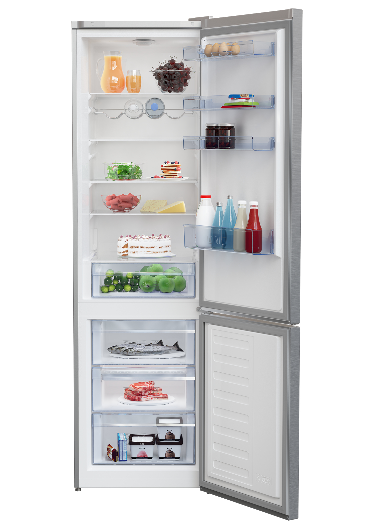 Beko RCSA406K30XB fridge-freezer Freestanding – image 3