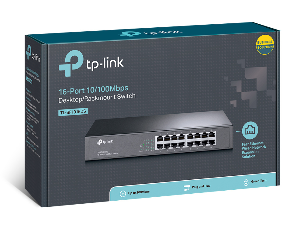 TP-Link 16-Port 10/100Mbps Desktop/Rackmount Network Switch – image 4