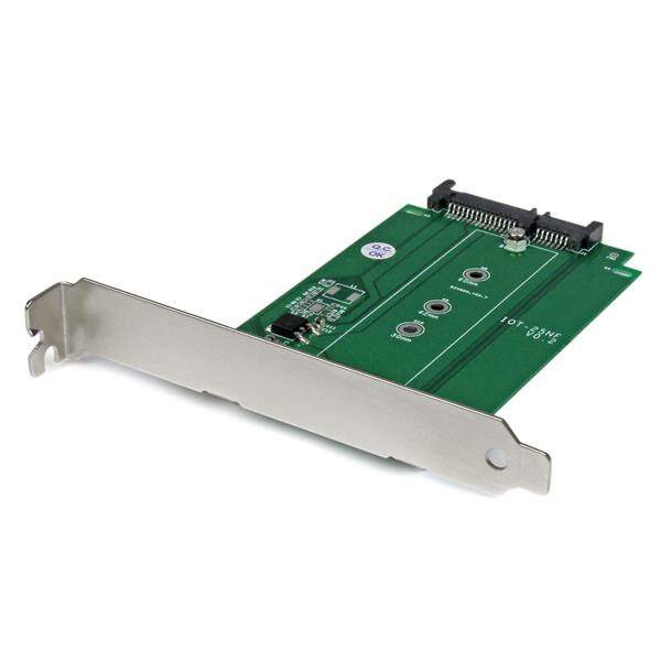 StarTech.com M.2 to SATA SSD adapter – expansion slot mounted