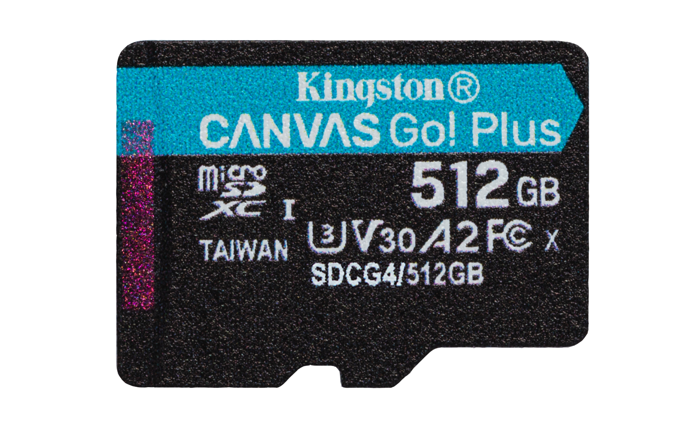 Kingston Technology 512 GB microSDXC Canvas Go Plus Gen4 200R A2 U3 Confezione singola senza ADP