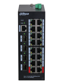 Dahua Technology HS4420-16GT-190 network switch Managed L2 Gigabit Ethernet (10/100/1000) Power over Ethernet (PoE) Desktop Black – image 2