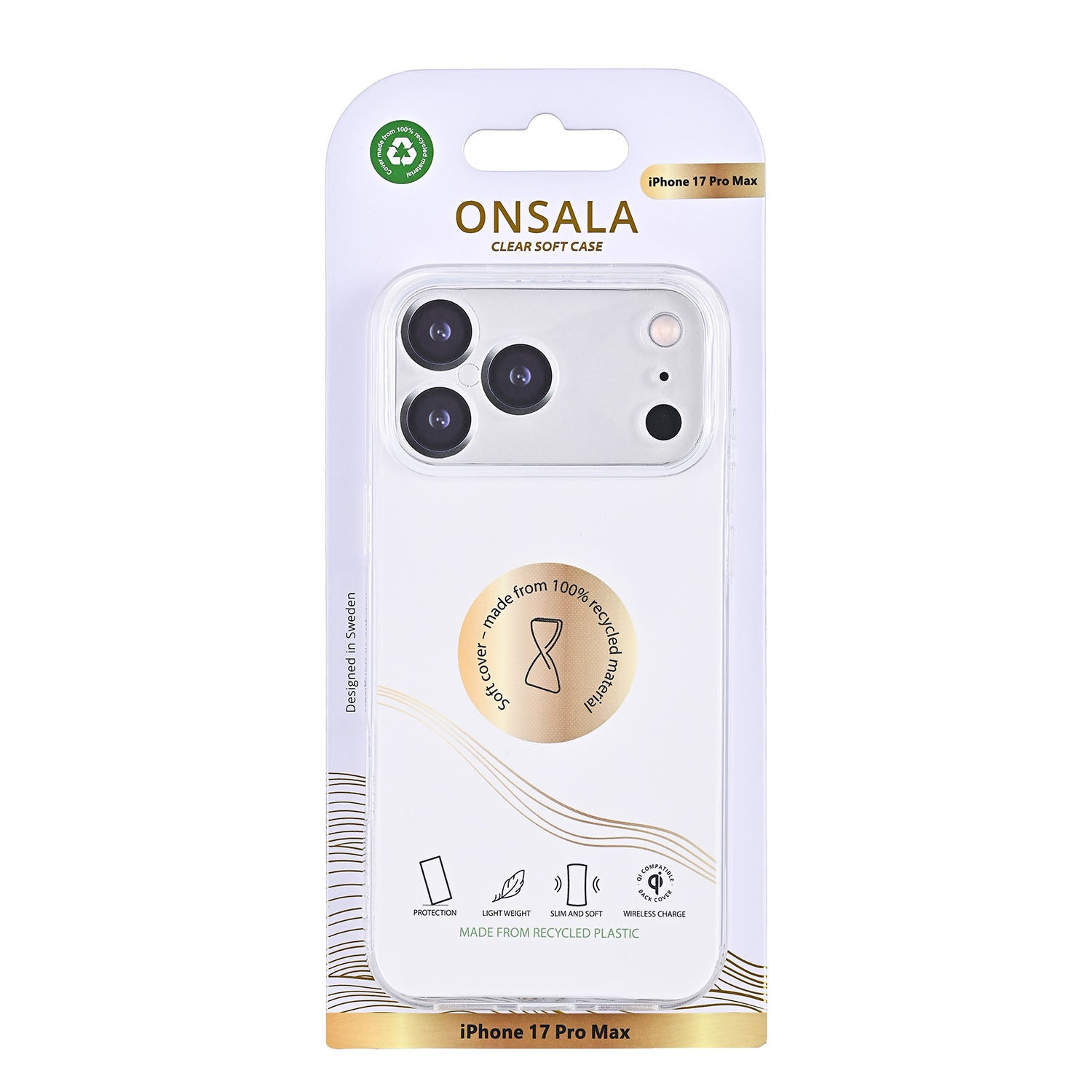 Onsala Phone Case Recycled TPU Transparent - iPhone 17 Pro Max/18 Pro Max – image 2