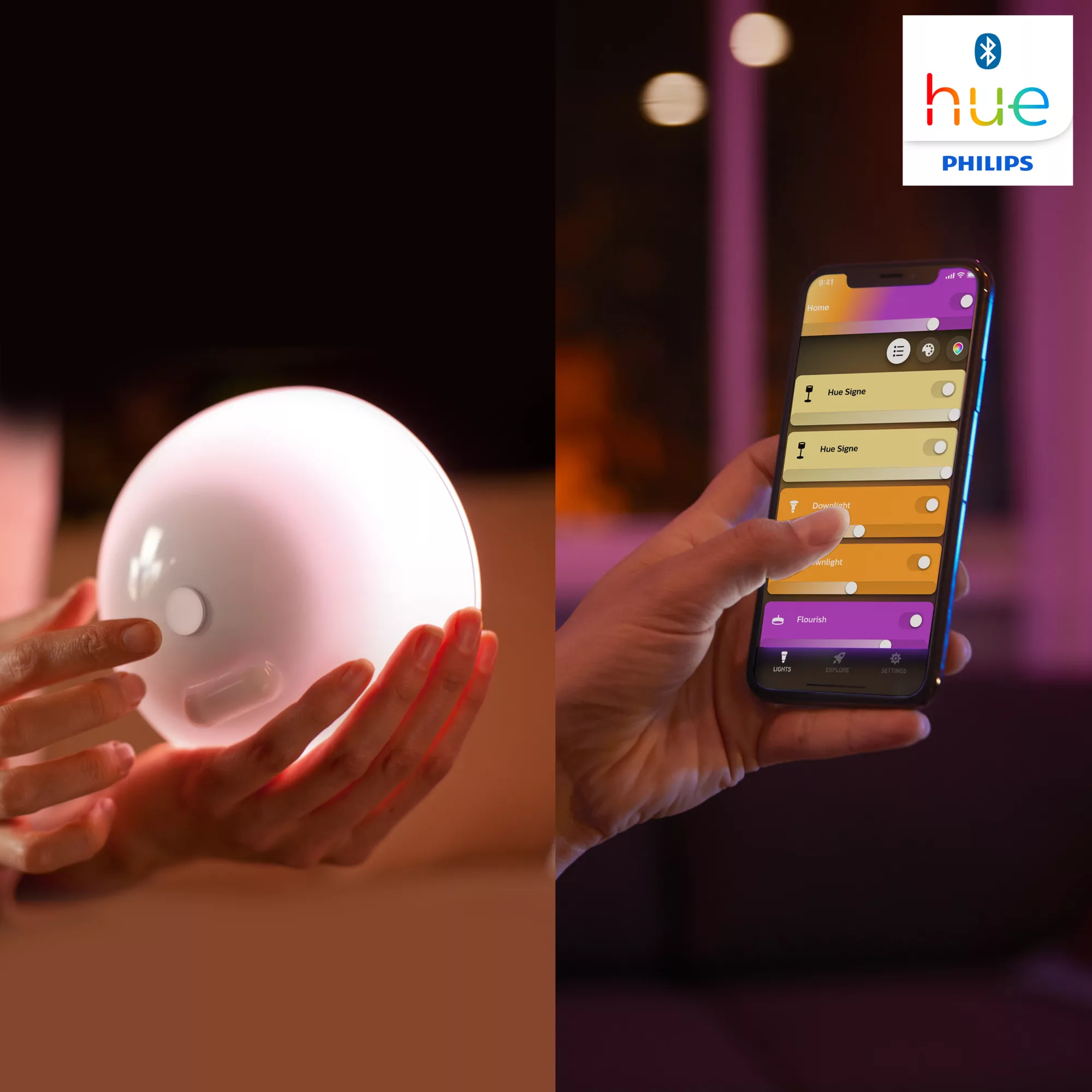 Philips by Signify Philips Hue White and colour ambience 7602031I6 Smart table lamp Bluetooth/Zigbee – image 8