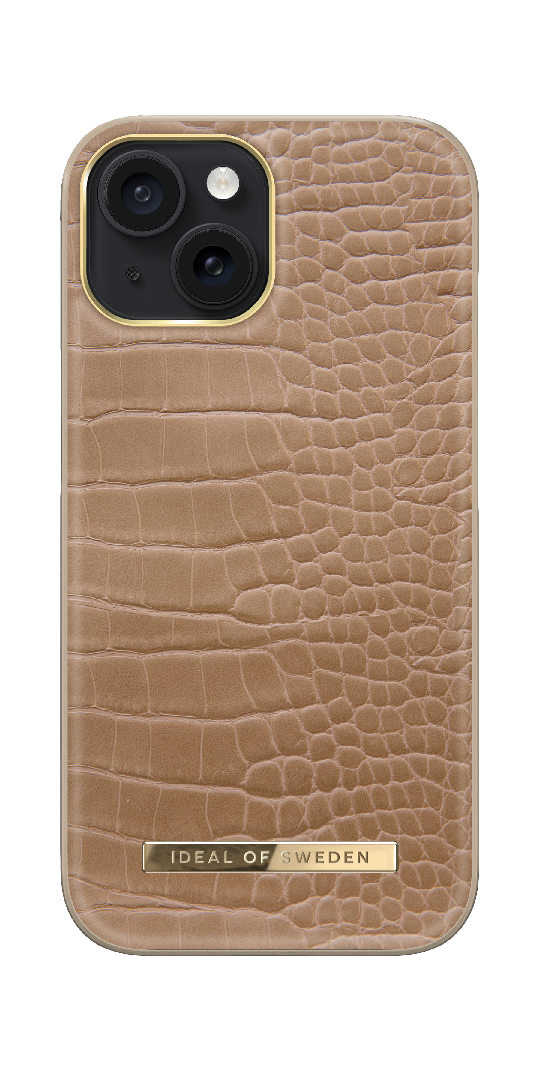 iDeal of Sweden Atelier Case iPhone 15 Camel Croco