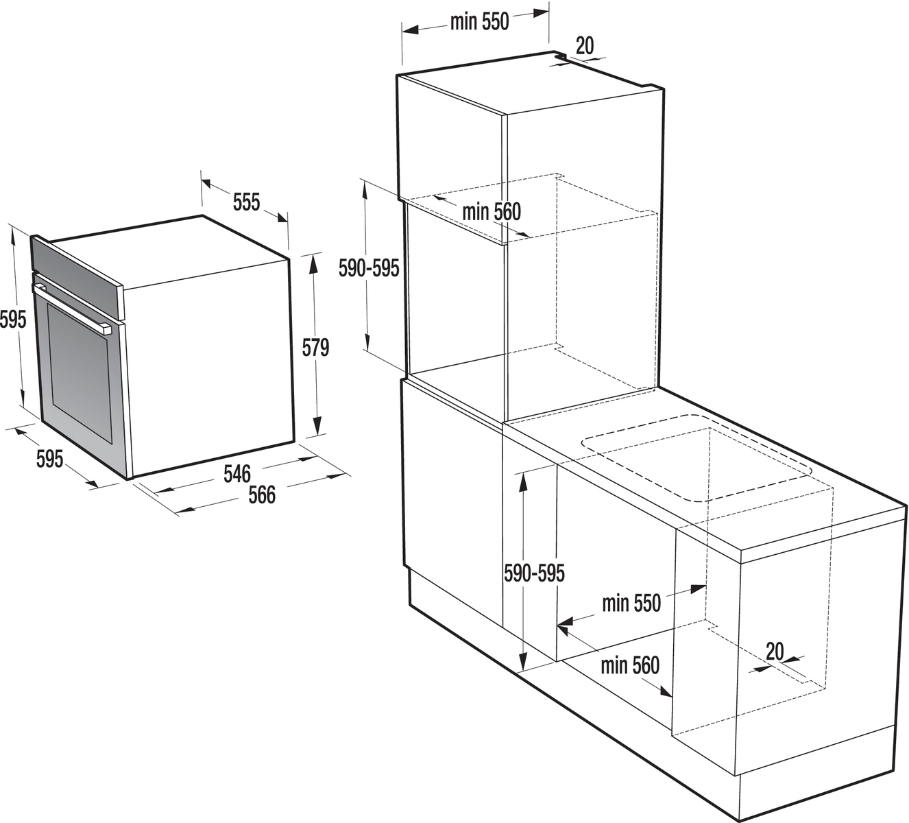 Gorenje BO798S38BG — vue 1 sur 2