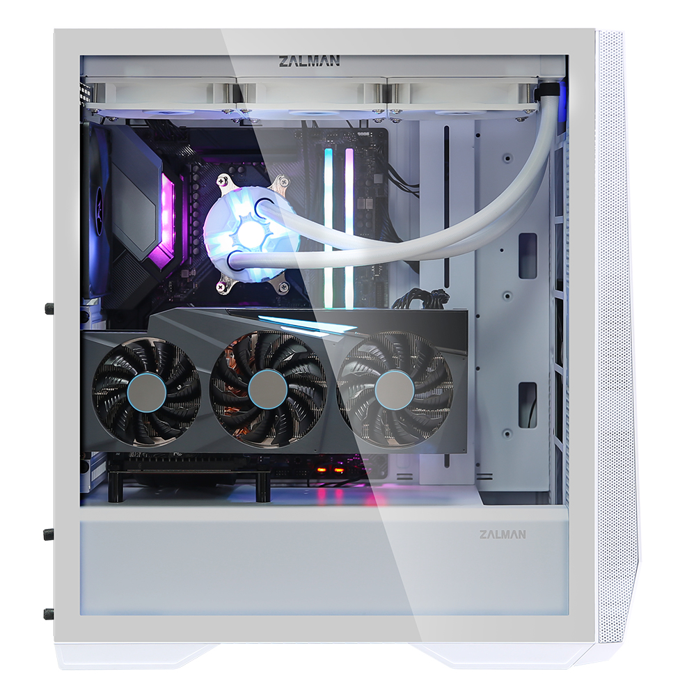 Zalman Z9 Iceberg ATX Mid Tower PC Case, White fan – image 3