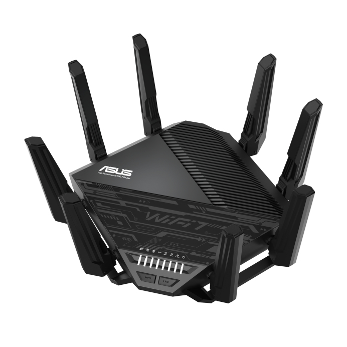 ASUS BE19000 wireless router 10 Gigabit Ethernet Tri-band (2.4 GHz