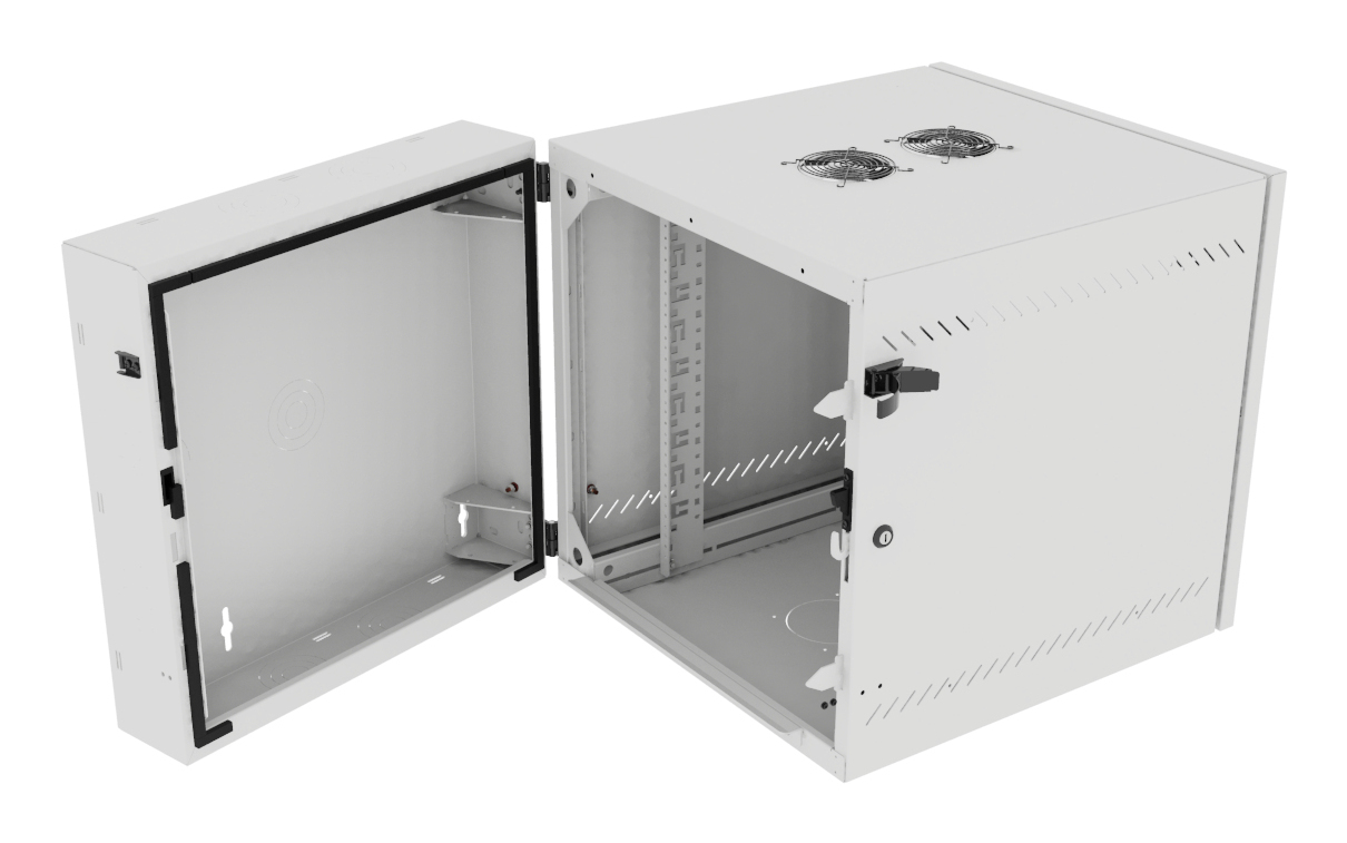 Vertiv VR Rack GL24WMCMP-W-SE-AF-00 rack cabinet 12U Wall mounted rack White – image 3