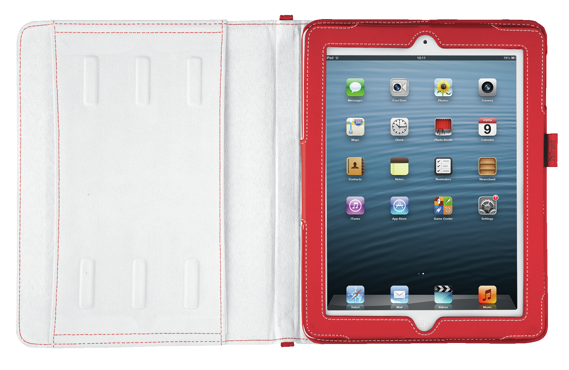 Trust 19107 tablet case Folio Red, White – image 2