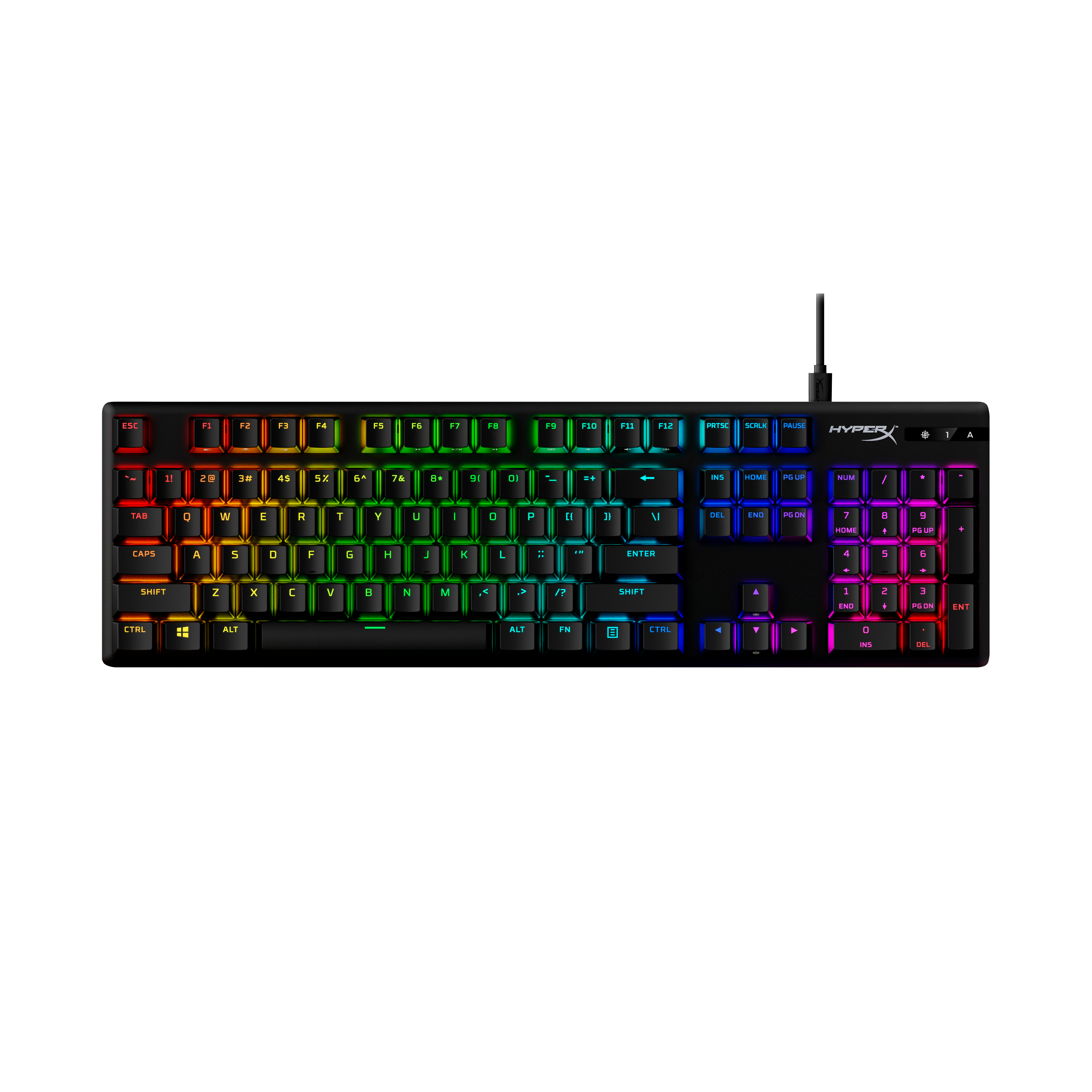 HyperX Alloy Origins PBT HX Red - Mechanical Gaming Keyboard. Keyboard form factor: Full-size (100%). Keyboard style: Stra