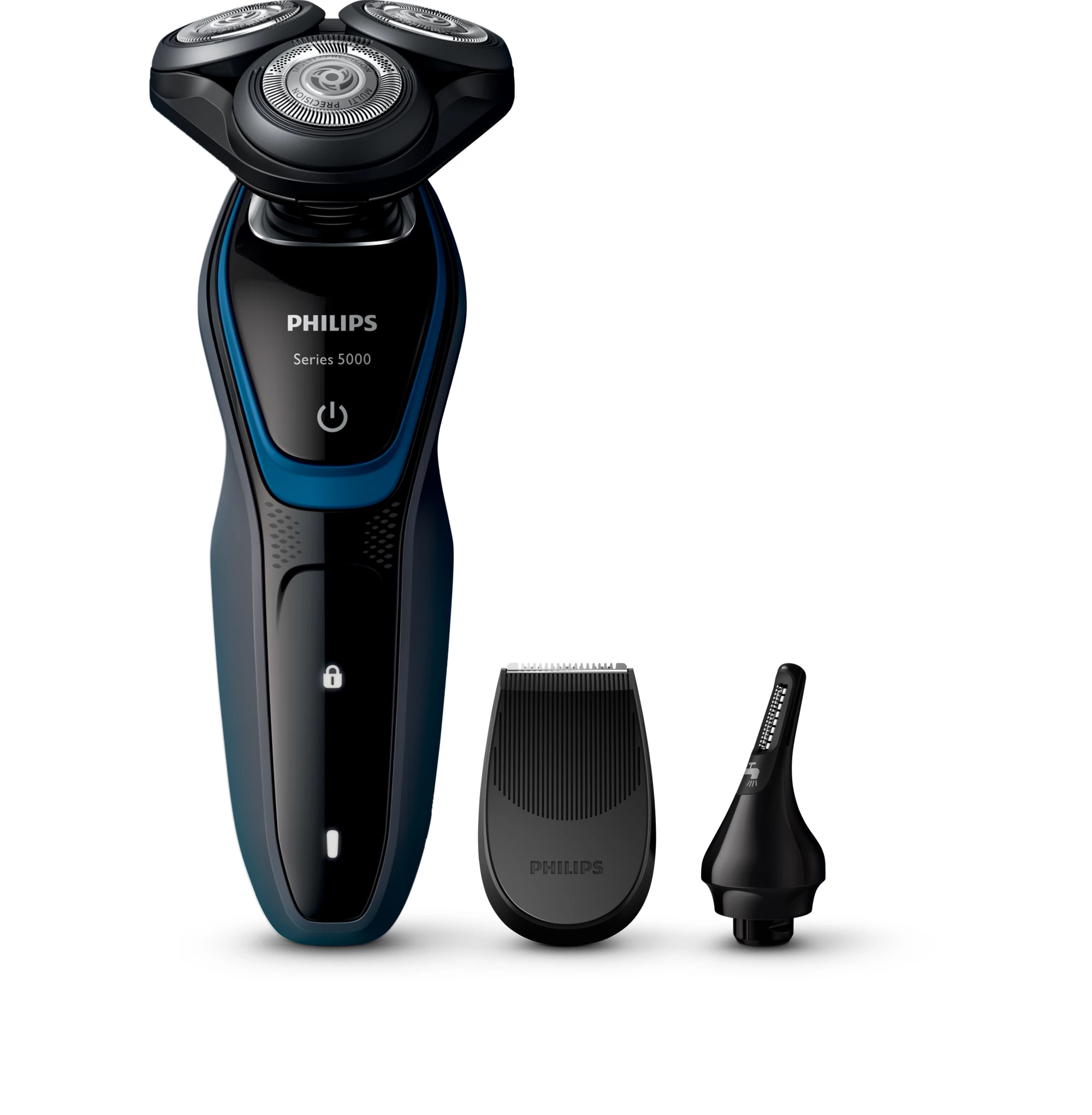 Philips SHAVER Series 5000 S5100/44R1 men's shaver Rotation shaver Trimmer Blue, Charcoal
