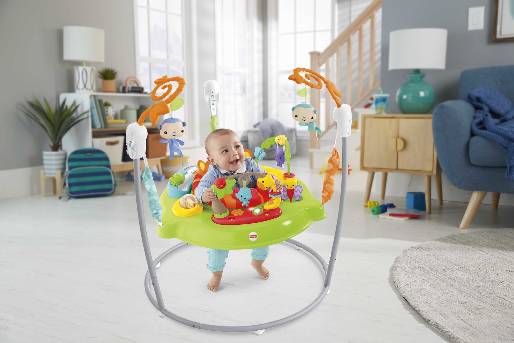 صورة جهاز فيشر برايس Roarin' Rainforest Jumperoo - متعدد الألوان